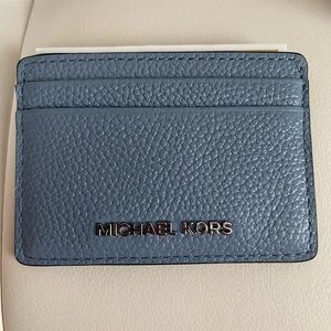 Michael Kors JET SET CHAMBRAY CARD HOLDER LEATHER